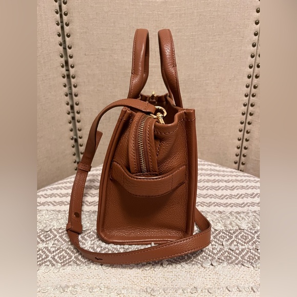 Marc Jacobs Brown Leather Tote Bag small - Picture 3 of 9